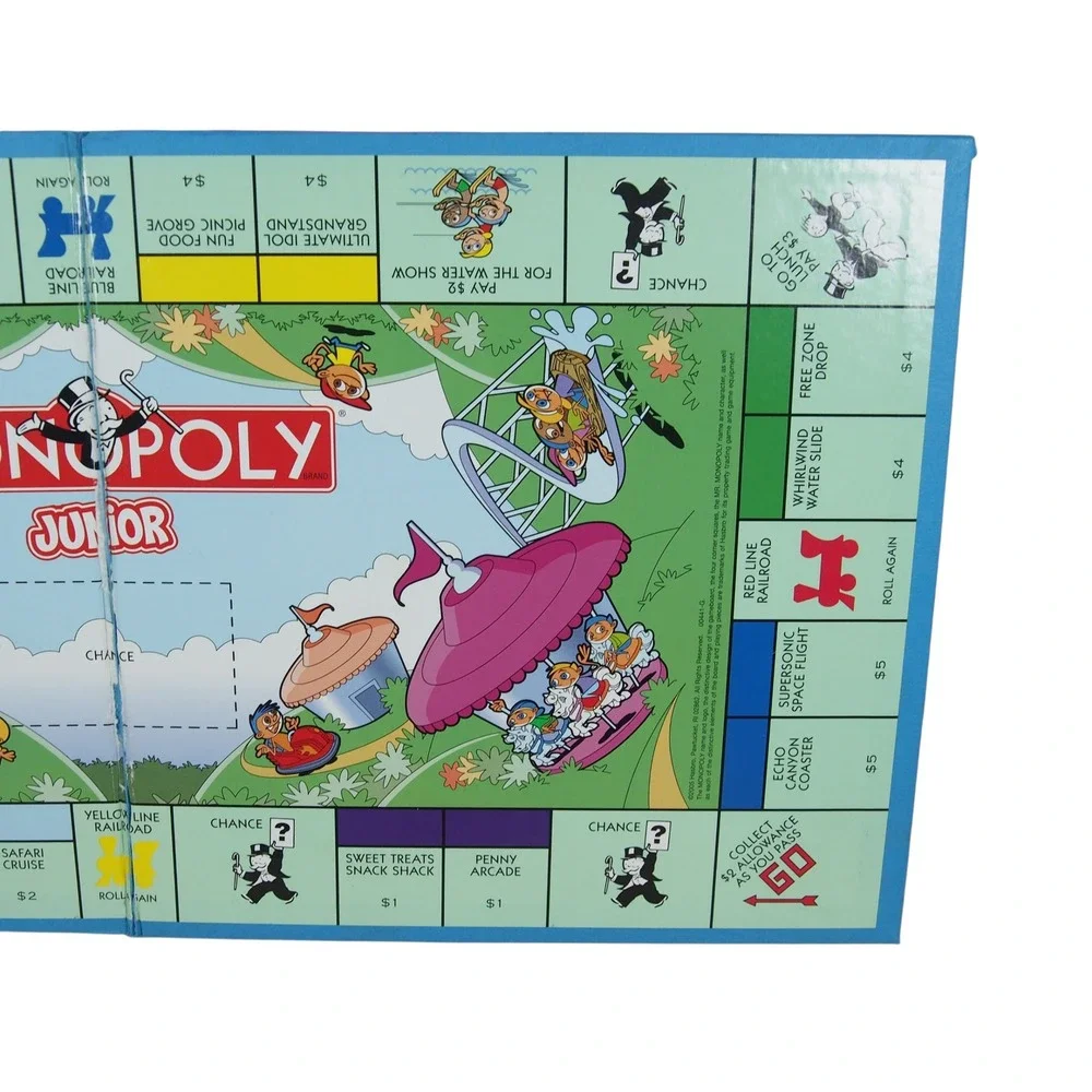 Monopoly Junior Board Game 2-4 Players‎ Ages 5-8 Complete Set Family Fun
